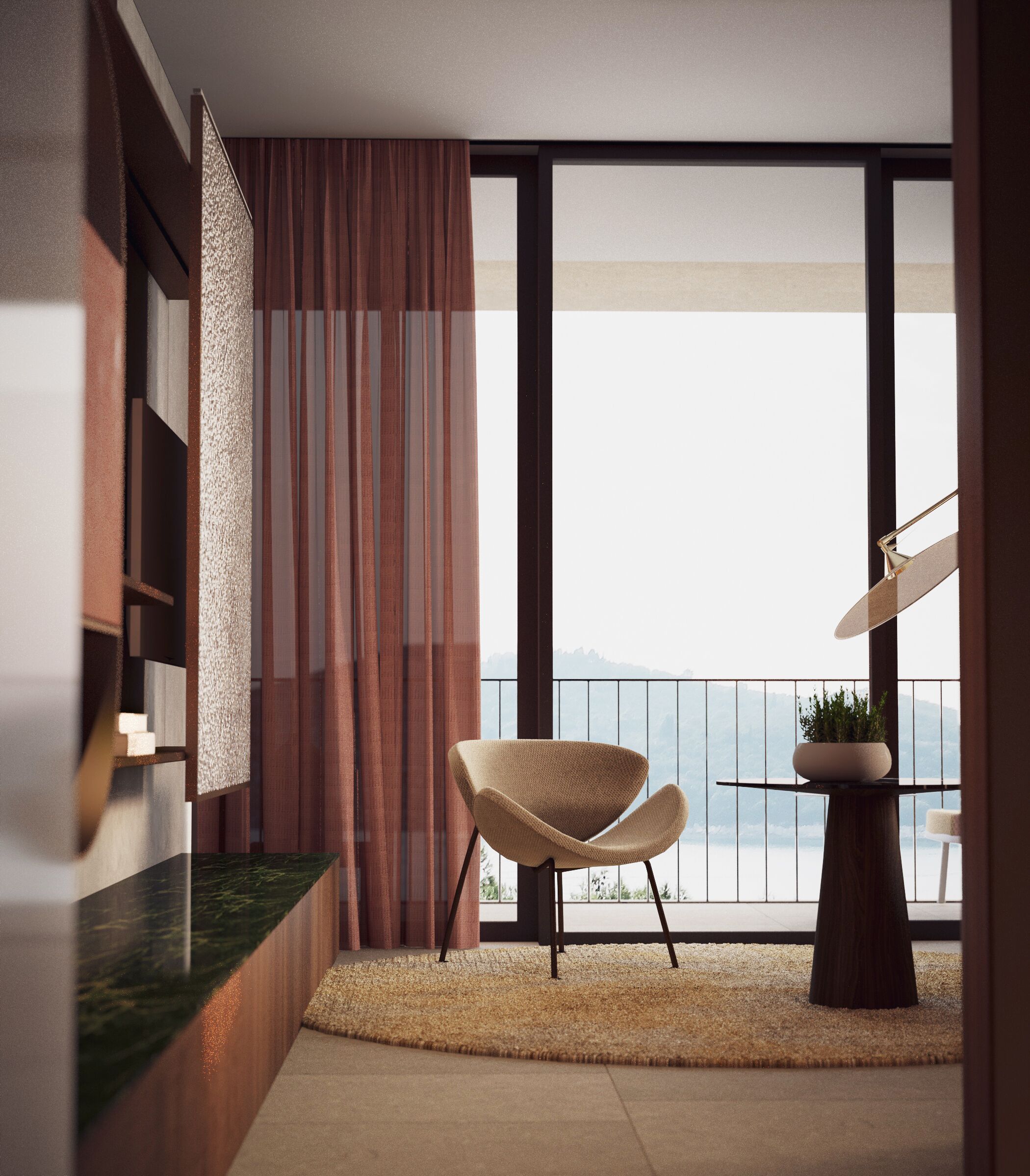 Suite Deluxe | Minibar, caja de seguridad en la habitación y escritorio 