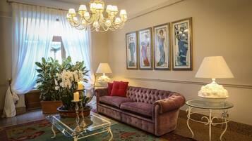 Sittområde i lobbyn