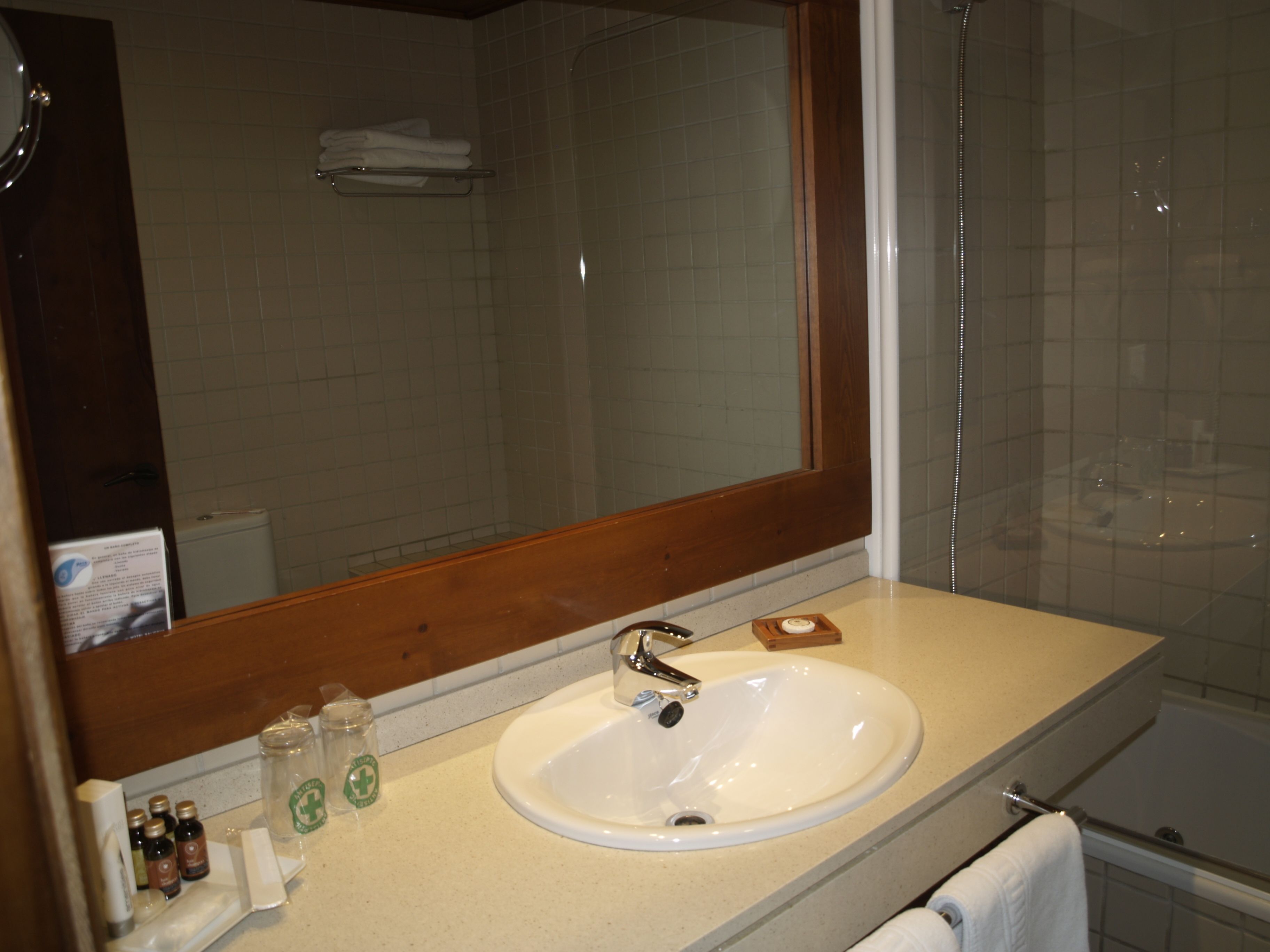 Free toiletries, hair dryer, bathrobes, bidet