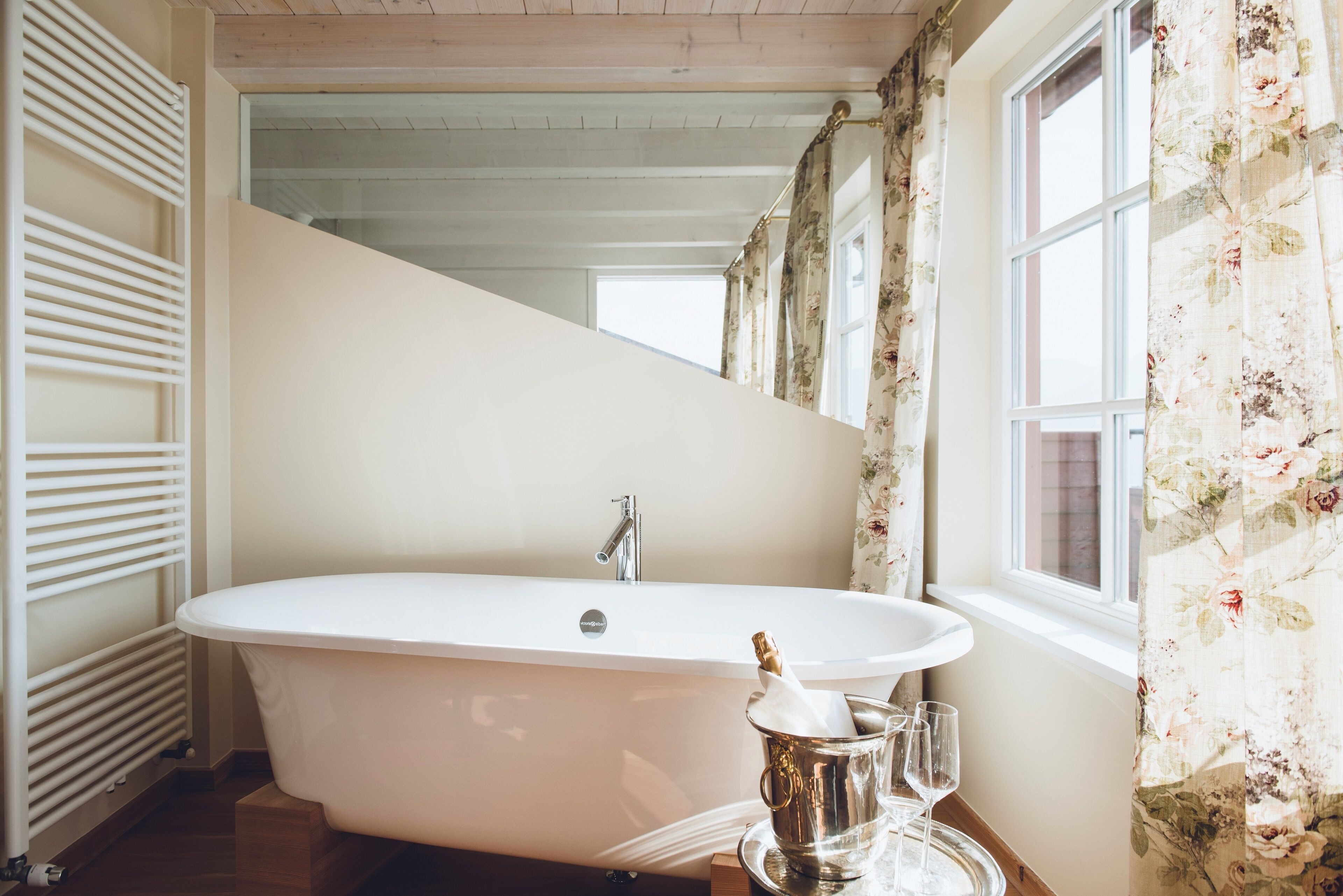 luxury suite | bathroom | free toiletries, hair dryer, bathrobes, slippers