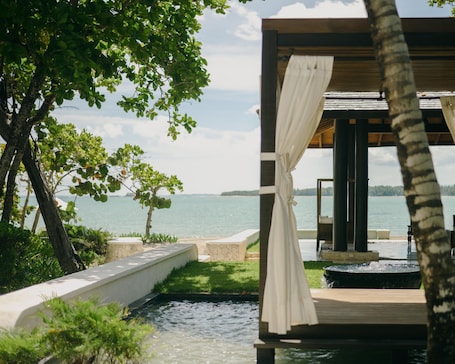 On the beach, sun-loungers, beach umbrellas, beach towels. Casa Colonial Beach & Spa