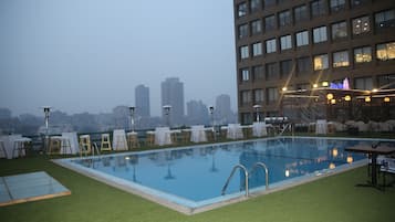 Outdoor wedding area