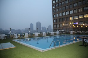 Outdoor wedding area