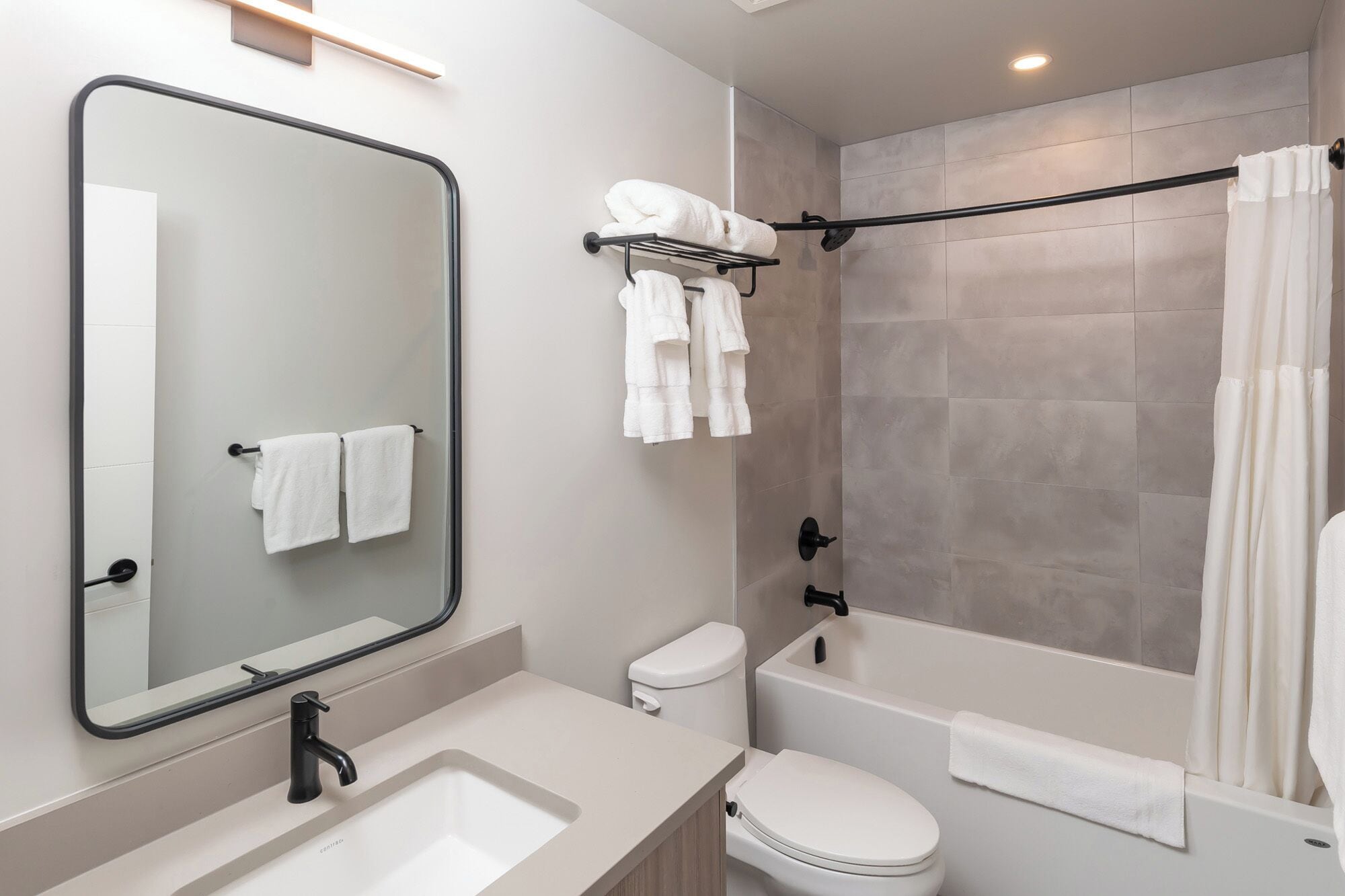 junior suite, 1 king bed with sofa bed, mountain view | premium bedding, desk, blackout curtains, iron/ironing board