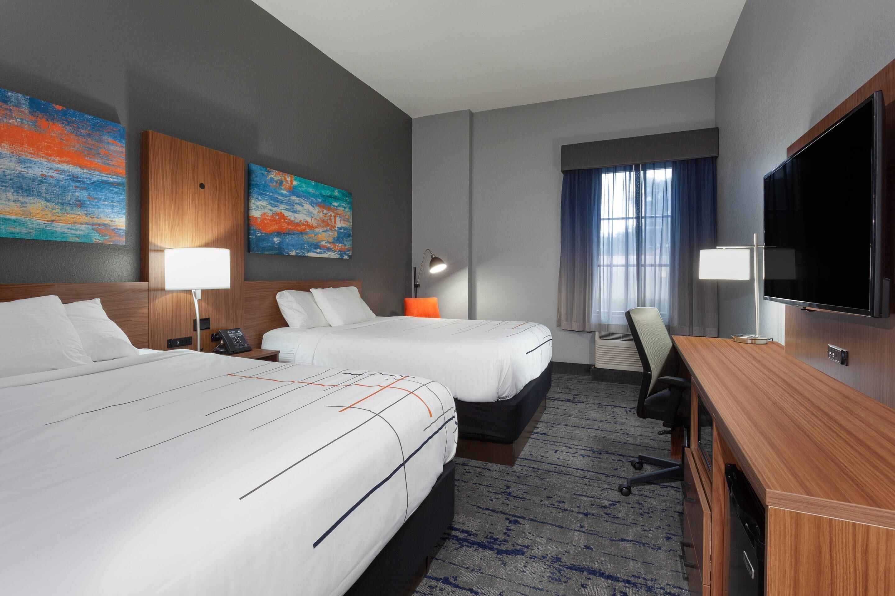 Standard Room, 2 Queen Beds, Non Smoking | Premium bedding, pillowtop beds, in-room safe, desk