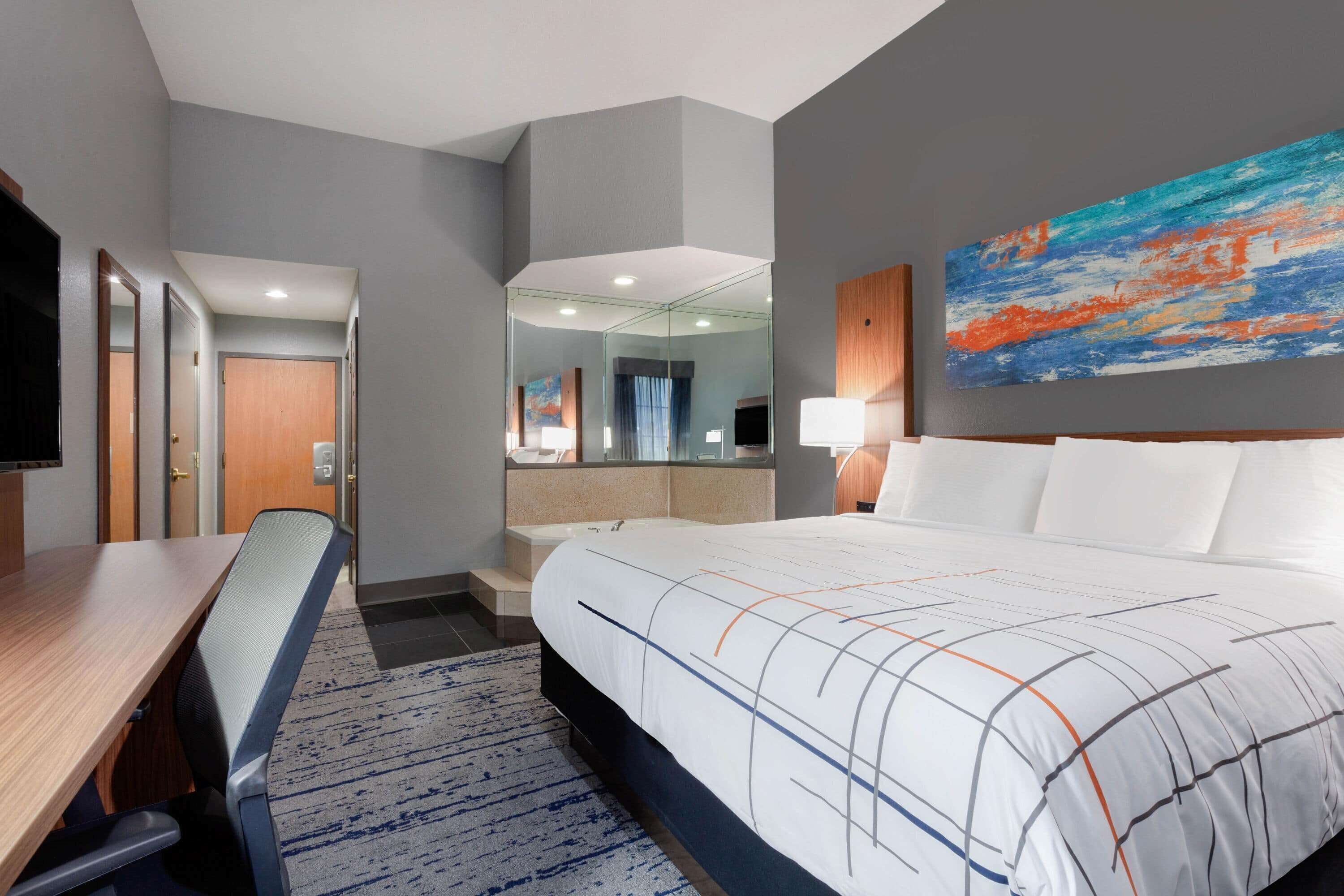 Premium bedding, pillow-top beds, in-room safe, desk