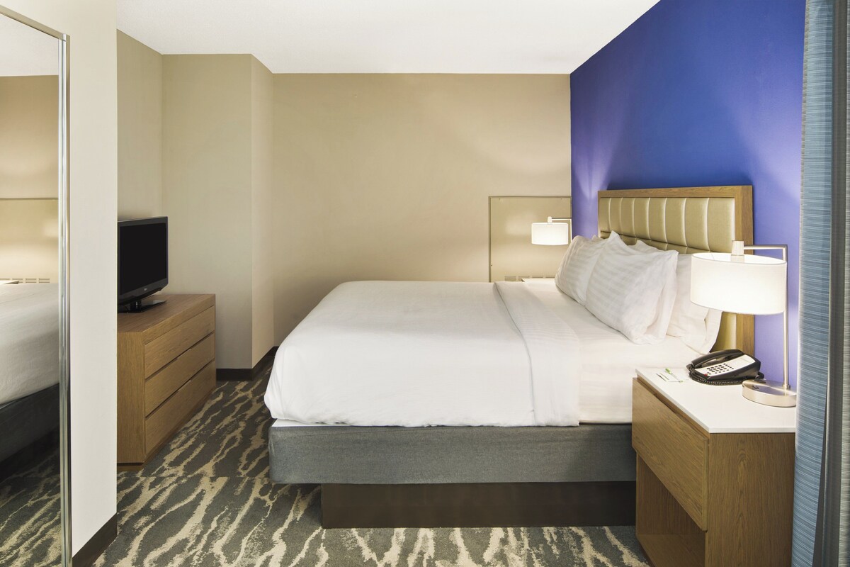 Suite, 1 King Bed, Accessible (Communications) | In-room safe, desk, iron/ironing board, cots/infant beds