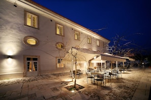 Front of property – evening/night