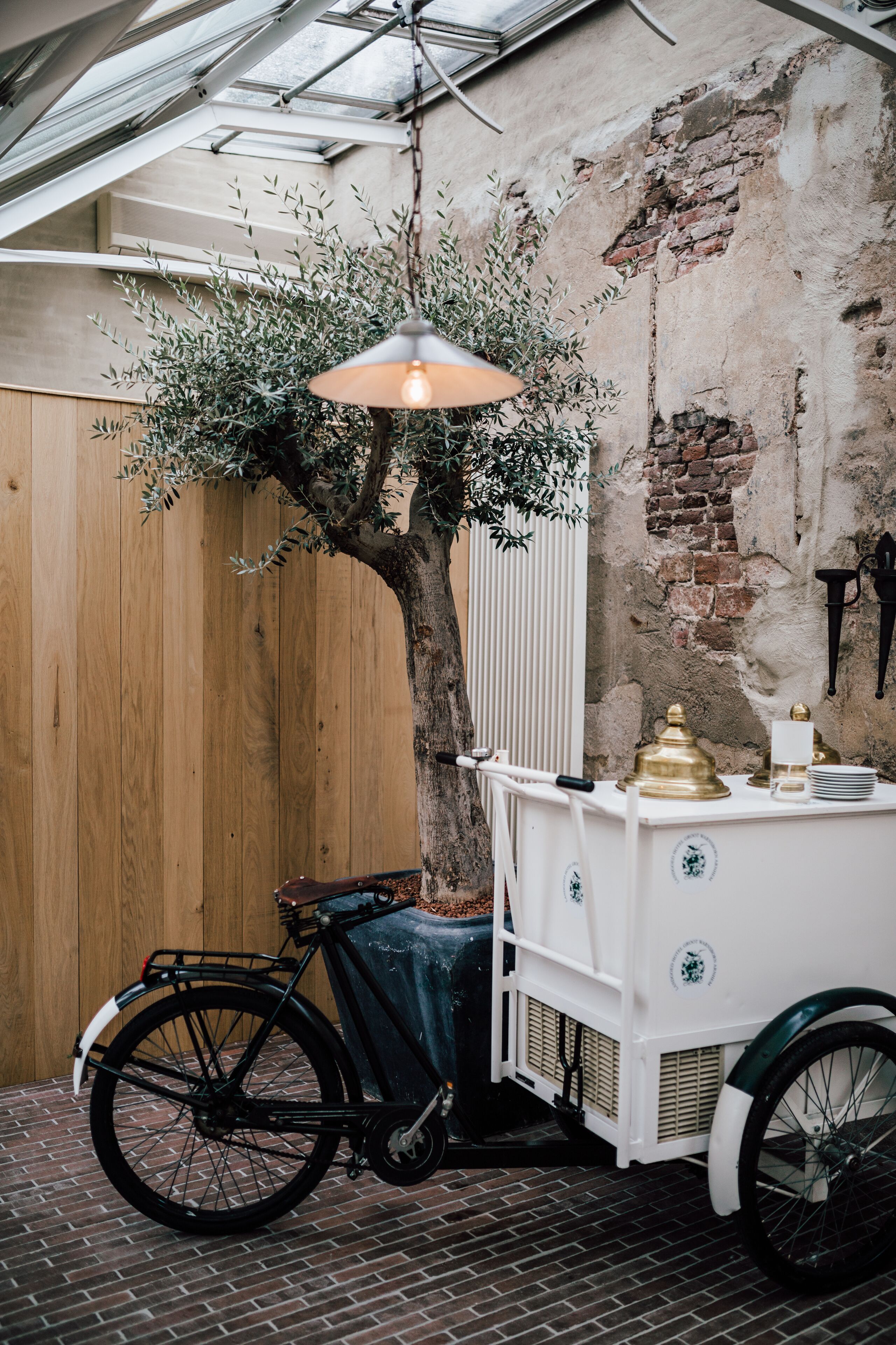 outdoor banquet area