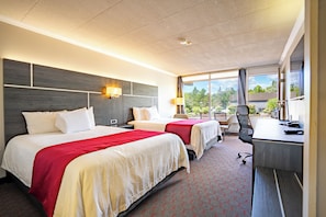 Room, 2 Queen Beds, Non Smoking | Desk, blackout drapes, iron/ironing board (on request), WiFi (free) - Rodeway Inn King William (Huntsville)