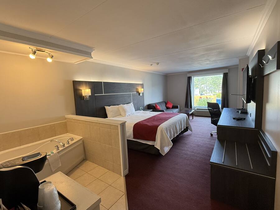 Standard Room, 1 King Bed, Non Smoking | Living area | 32-inch TV with cable channels