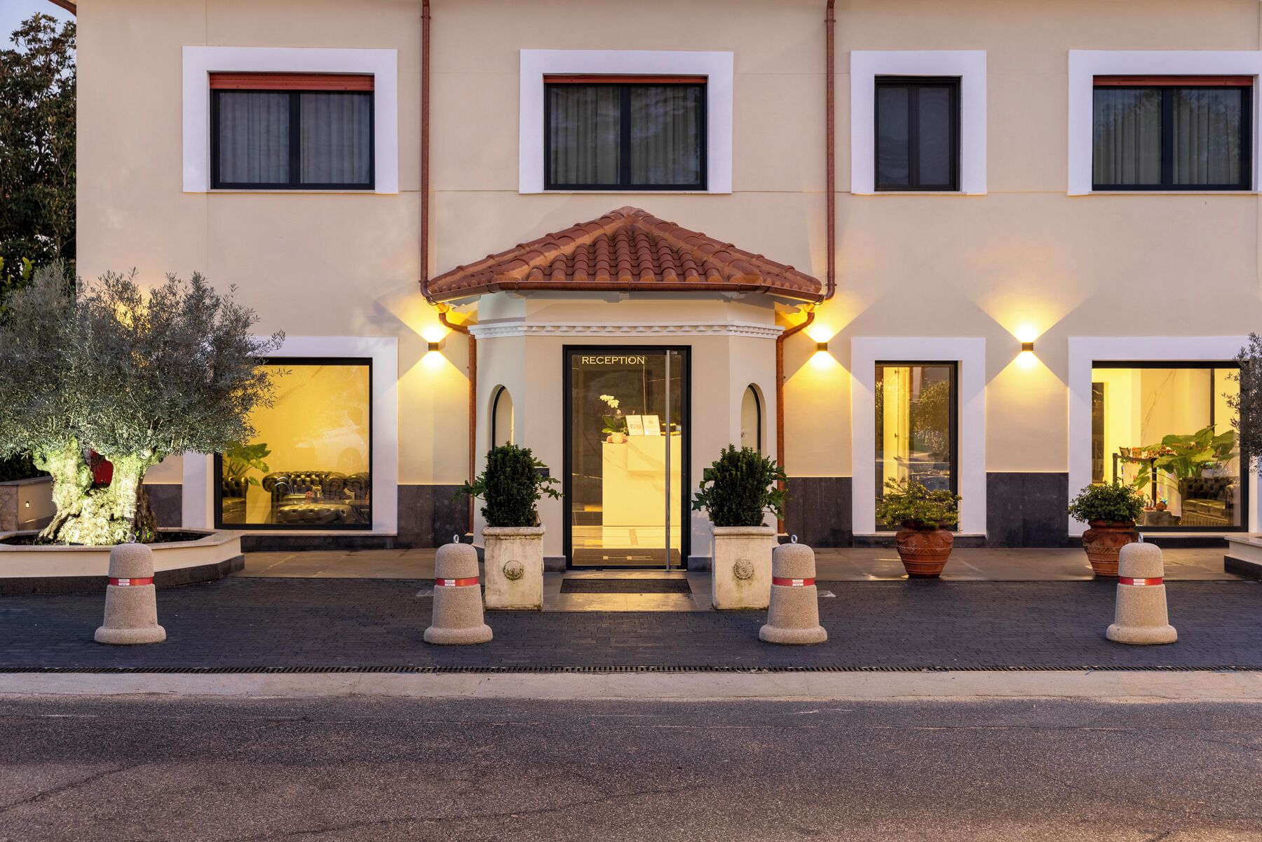 Front of property - evening/night