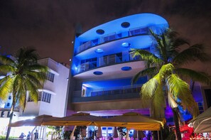 Front of property – evening/night