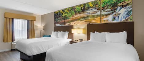 Habitación estándar, 2 camas Queen size, para no fumadores | 1 habitación, escritorio y espacio para trabajar con laptop