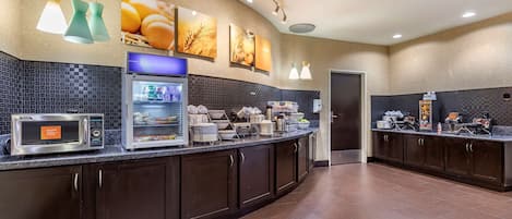 Free buffet breakfast