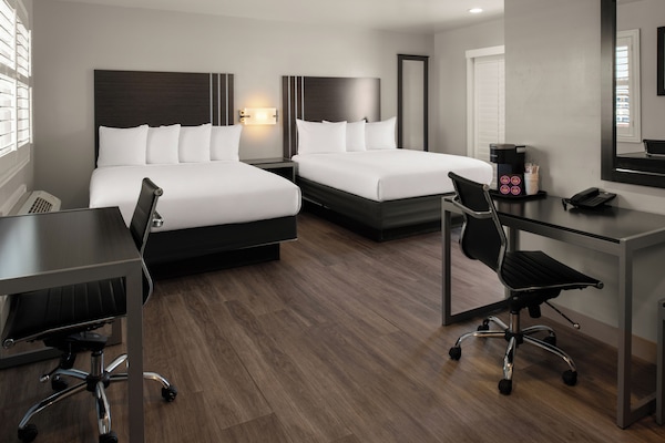 Room, 2 Queen Beds | Premium bedding, desk, blackout drapes, iron/ironing board
