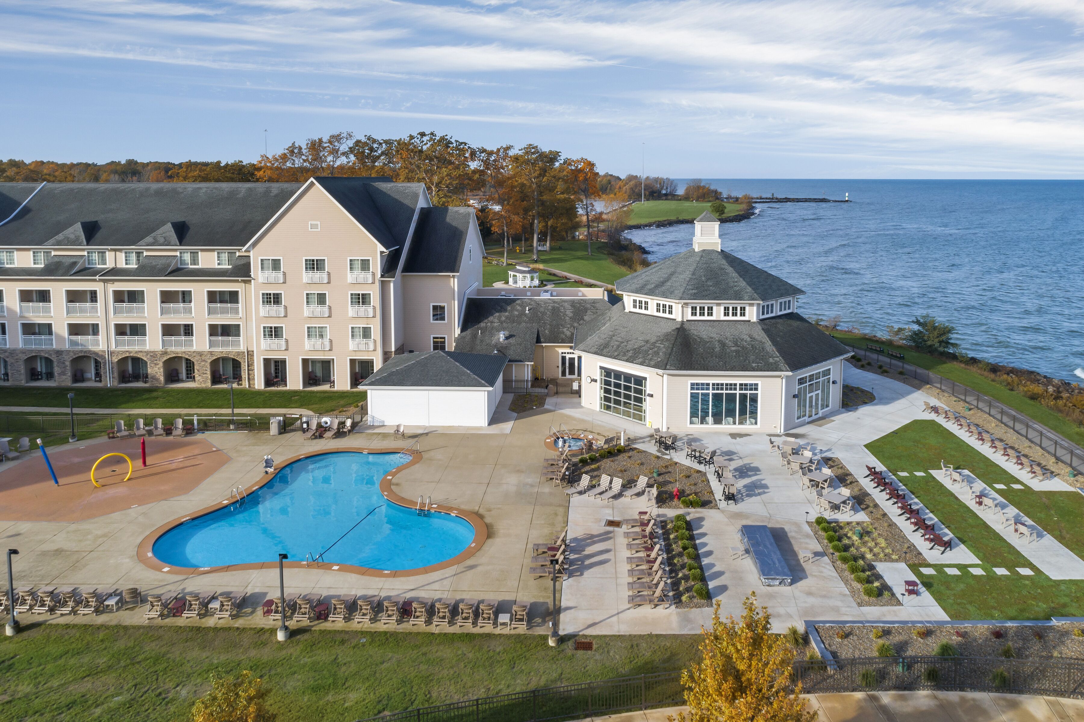 indoor pool, seasonal outdoor pool