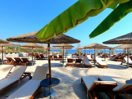 Indoor pool, 2 outdoor pools, open 9:00 AM to 6:00 PM, pool umbrellas