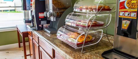 Free daily on-the-go breakfast