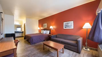 In-room safe, desk, iron/ironing board, free wired internet