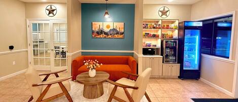 Sala de estar en el lobby