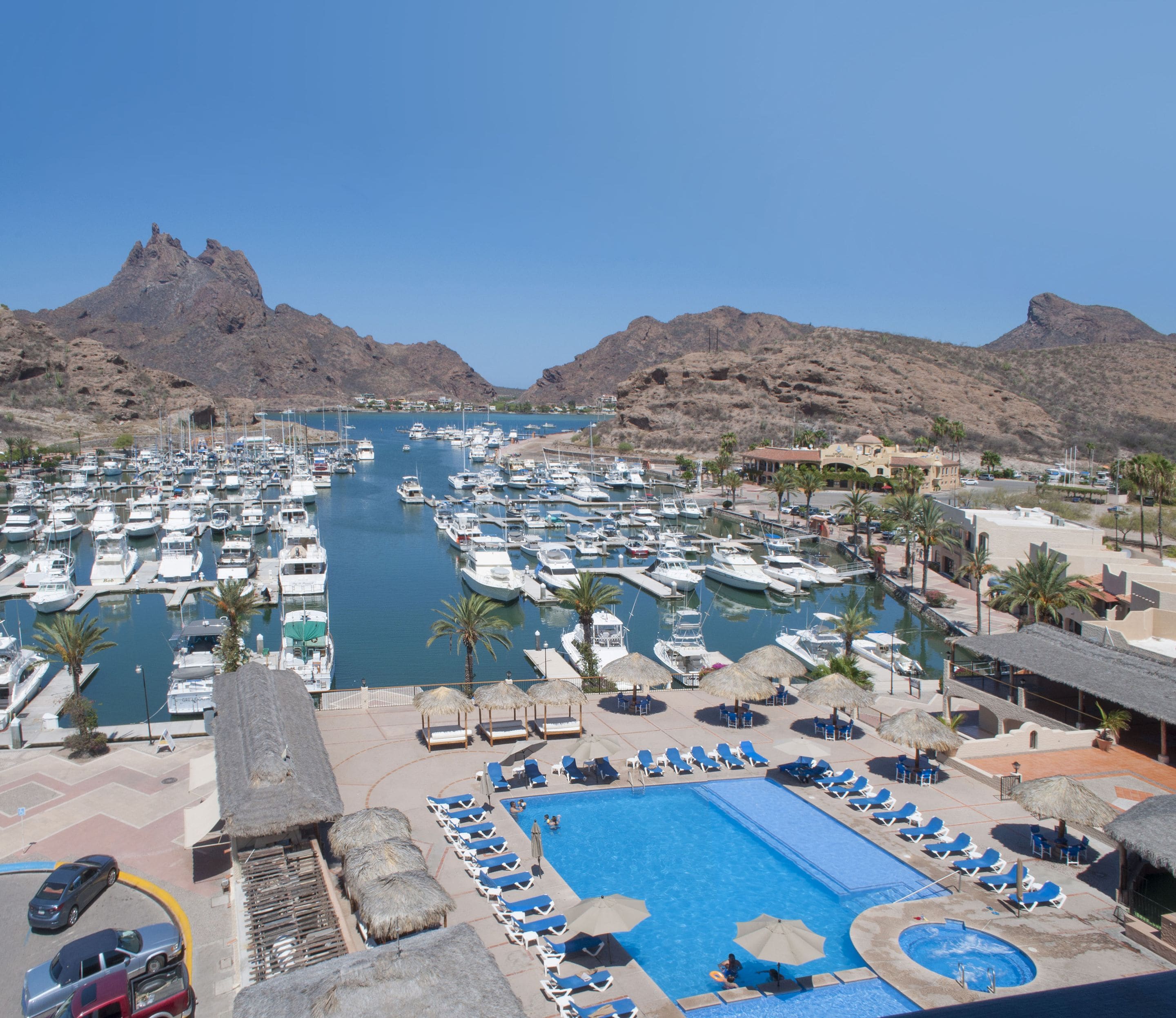 Blick von der Unterkunft