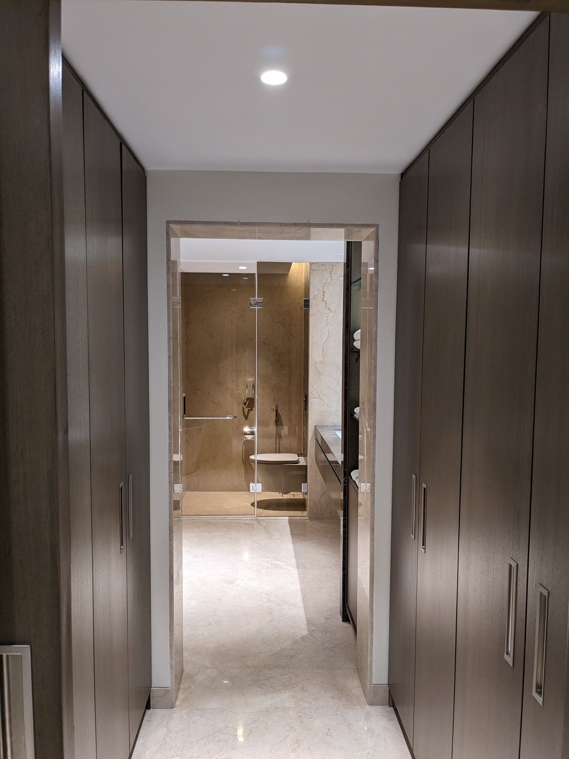 suite | bathroom | rainfall showerhead, free toiletries, hair dryer, bathrobes