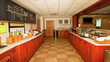 Free daily on-the-go breakfast