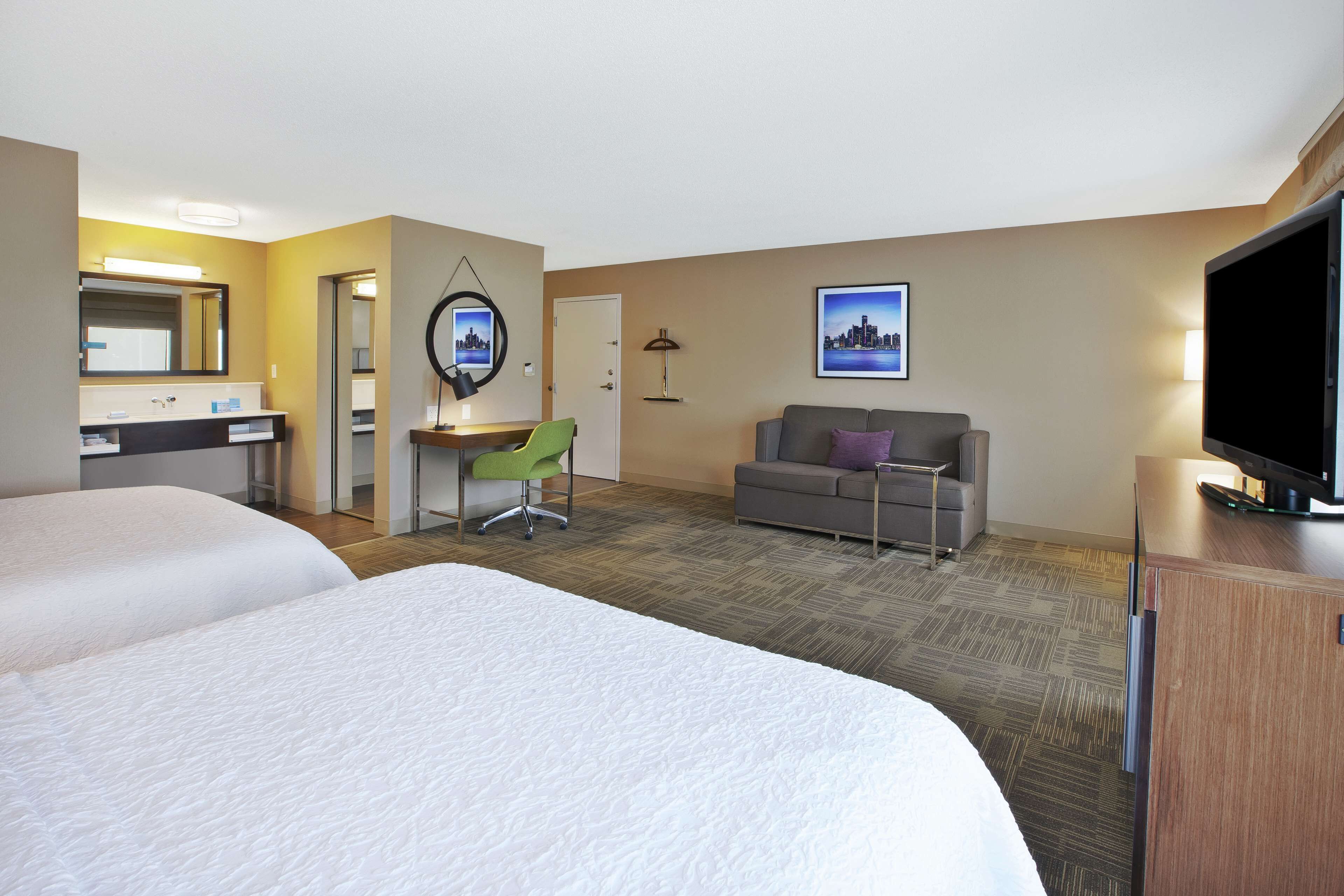 suite, two queen beds, non-smoking | premium bedding, in-room safe, desk, laptop workspace