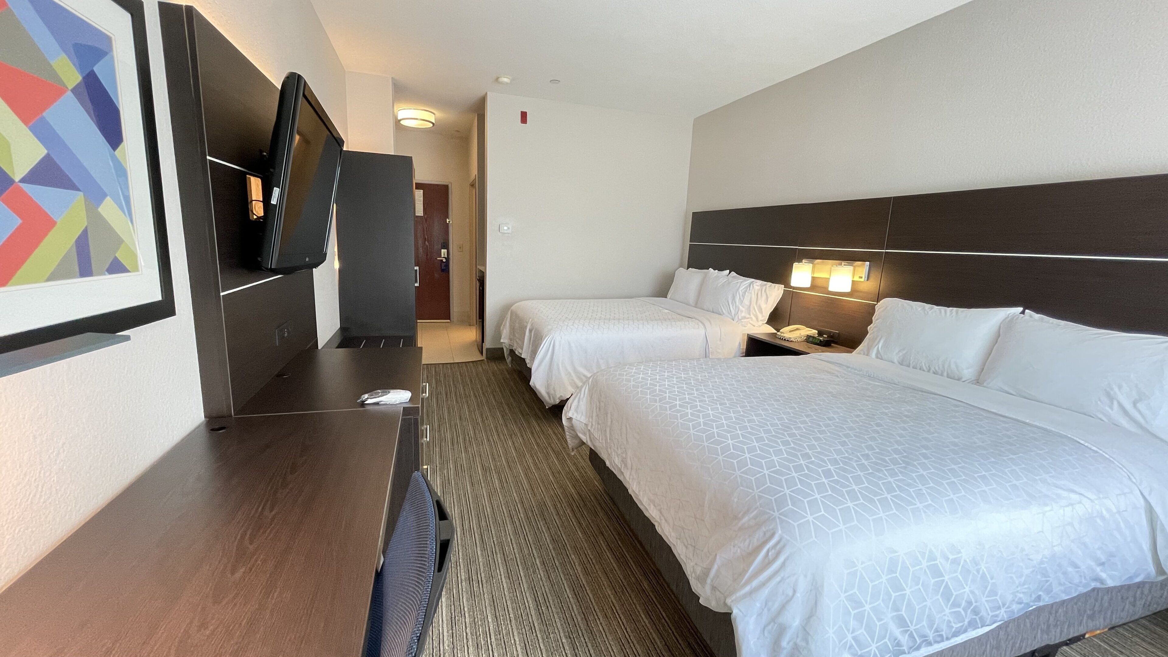 standard room, 2 queen beds | 1 bedroom, in-room safe, desk, soundproofing