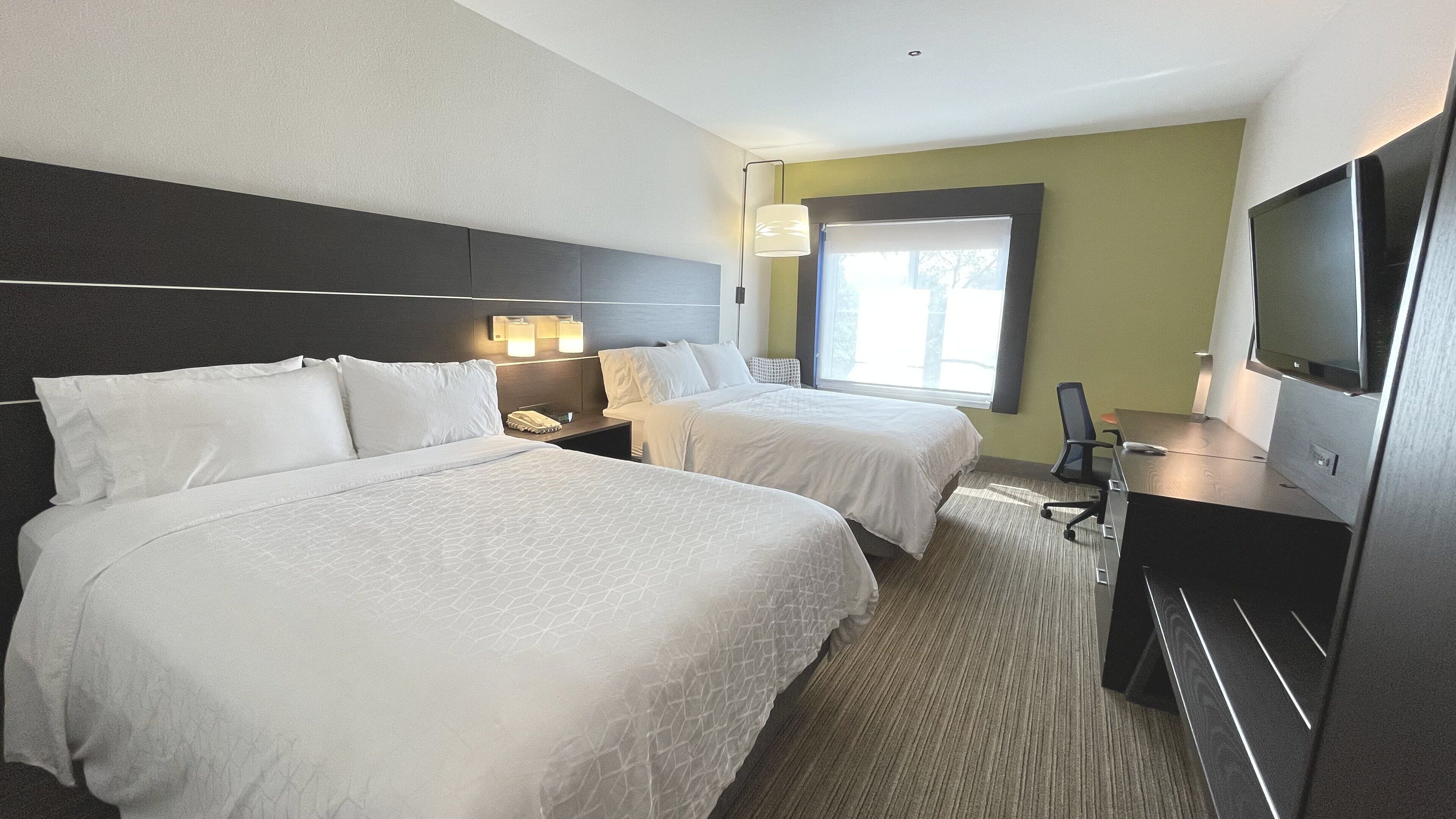 standard room, 2 queen beds | 1 bedroom, in-room safe, desk, soundproofing