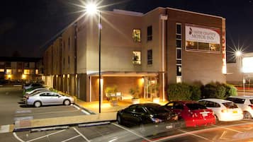 Front of property – evening/night