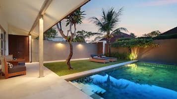 Villa Executive - 1 sovrum - privat pool (Free 15 Mins Massage) | Utsikt mot trädgården