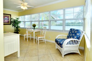 Deluxe Condo, 1 Bedroom, Kitchen | Living area | 42-inch flat-screen TV with digital channels, TV, DVD player