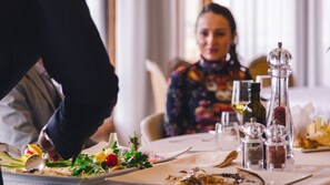Breakfast, lunch, dinner served; Mediterranean cuisine, ocean views