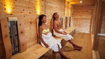 Couples treatment room(s), sauna, hot tub, steam room