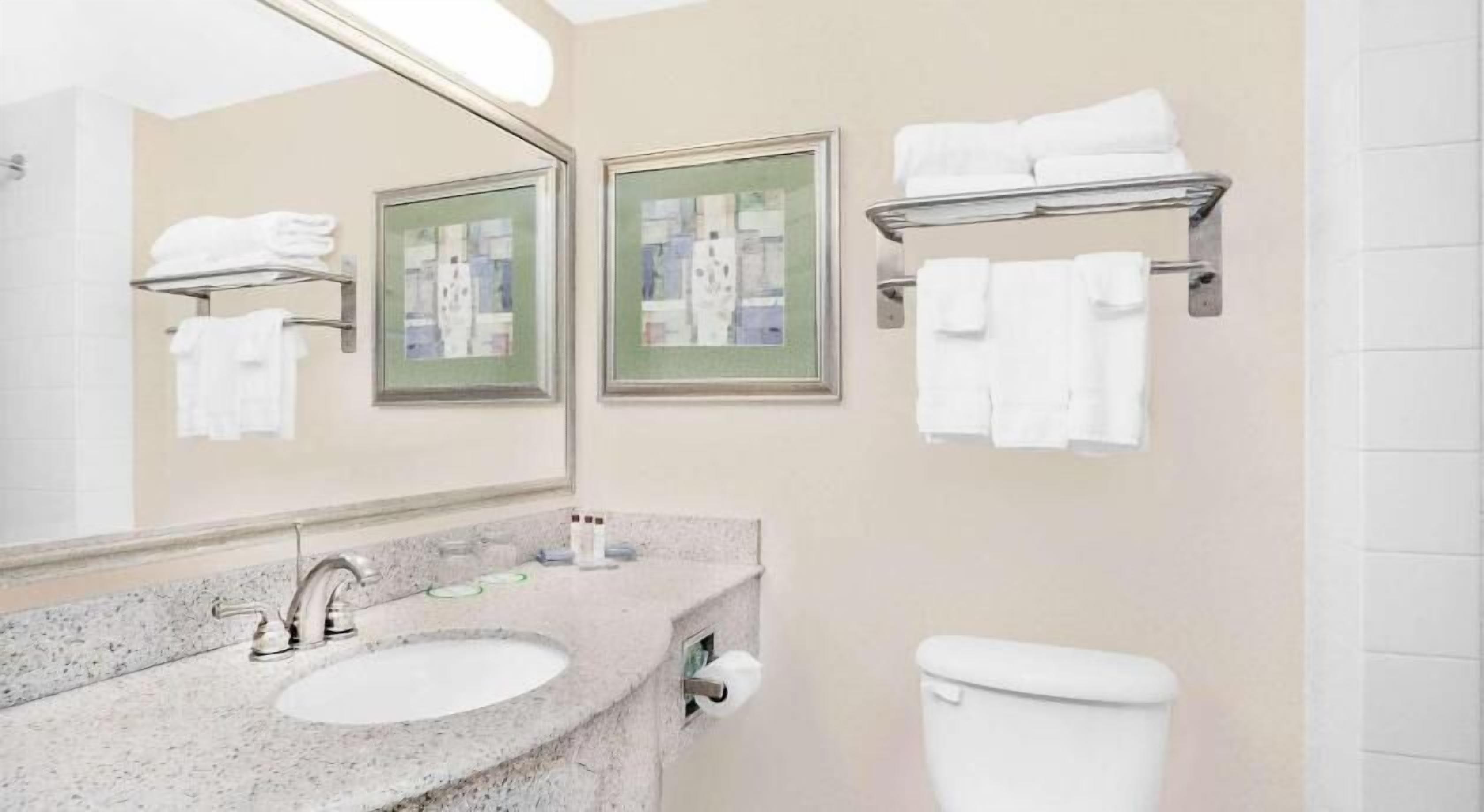 Free toiletries, hair dryer, towels