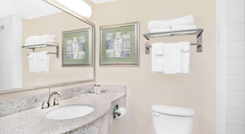 Free toiletries, hair dryer, towels