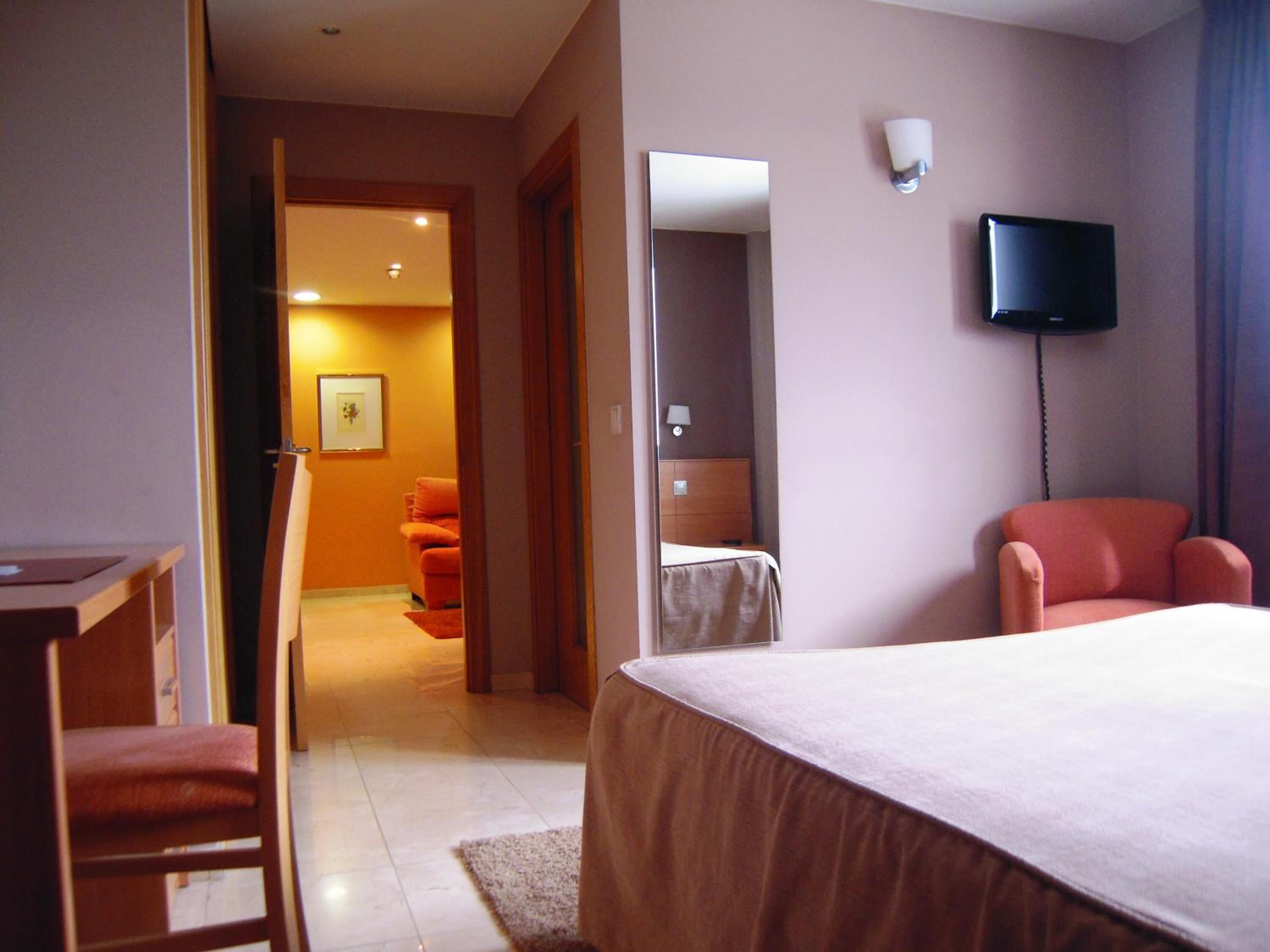 Premium bedding, memory foam beds, in-room safe, desk