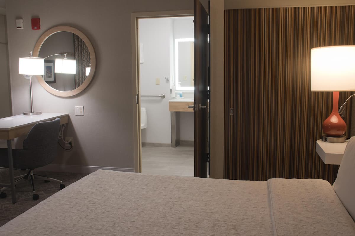 Estudio, con acceso para personas discapacitadas, para no fumadores | Caja de seguridad en la habitación y cortinas blackout