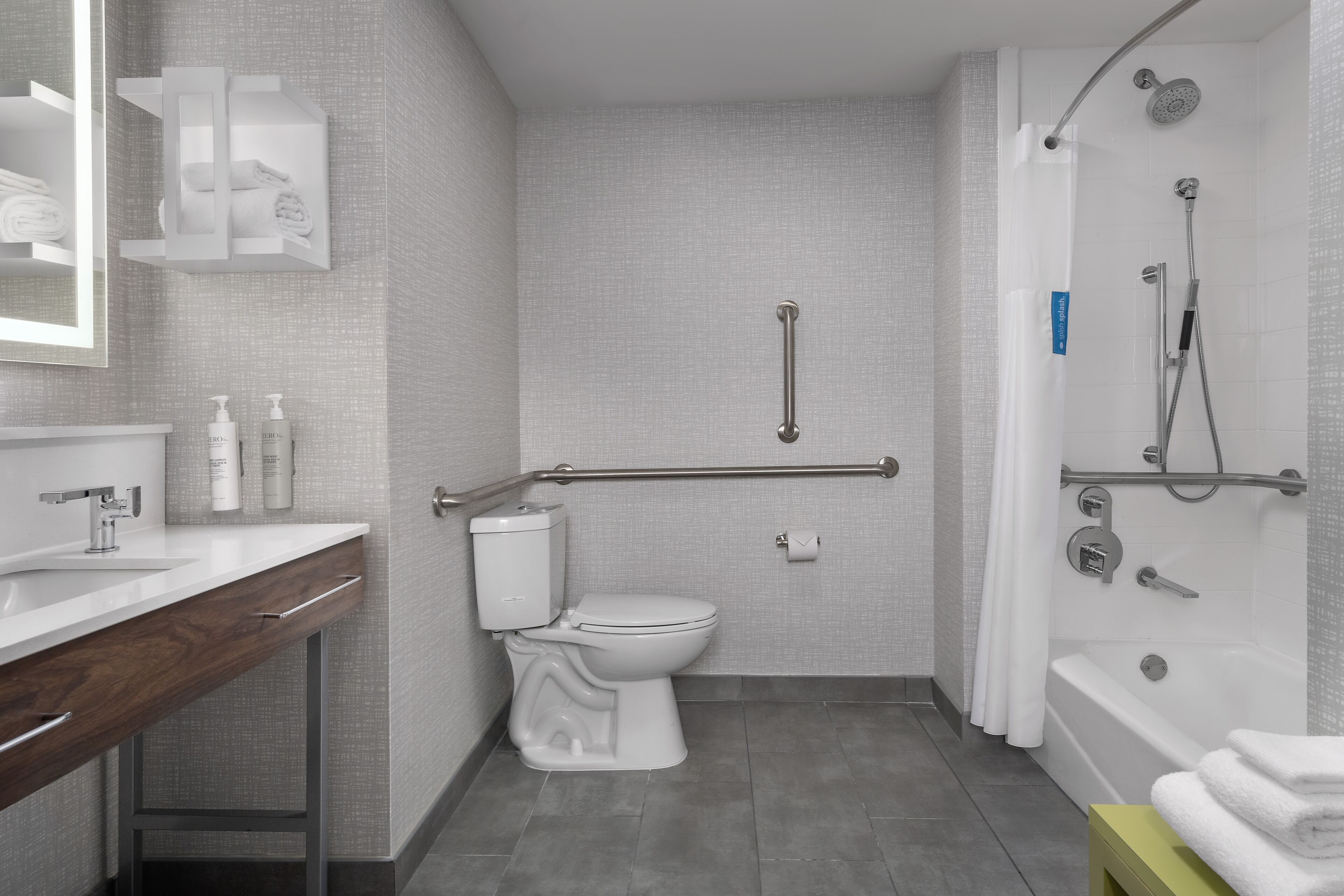 free toiletries, hair dryer, towels, soap