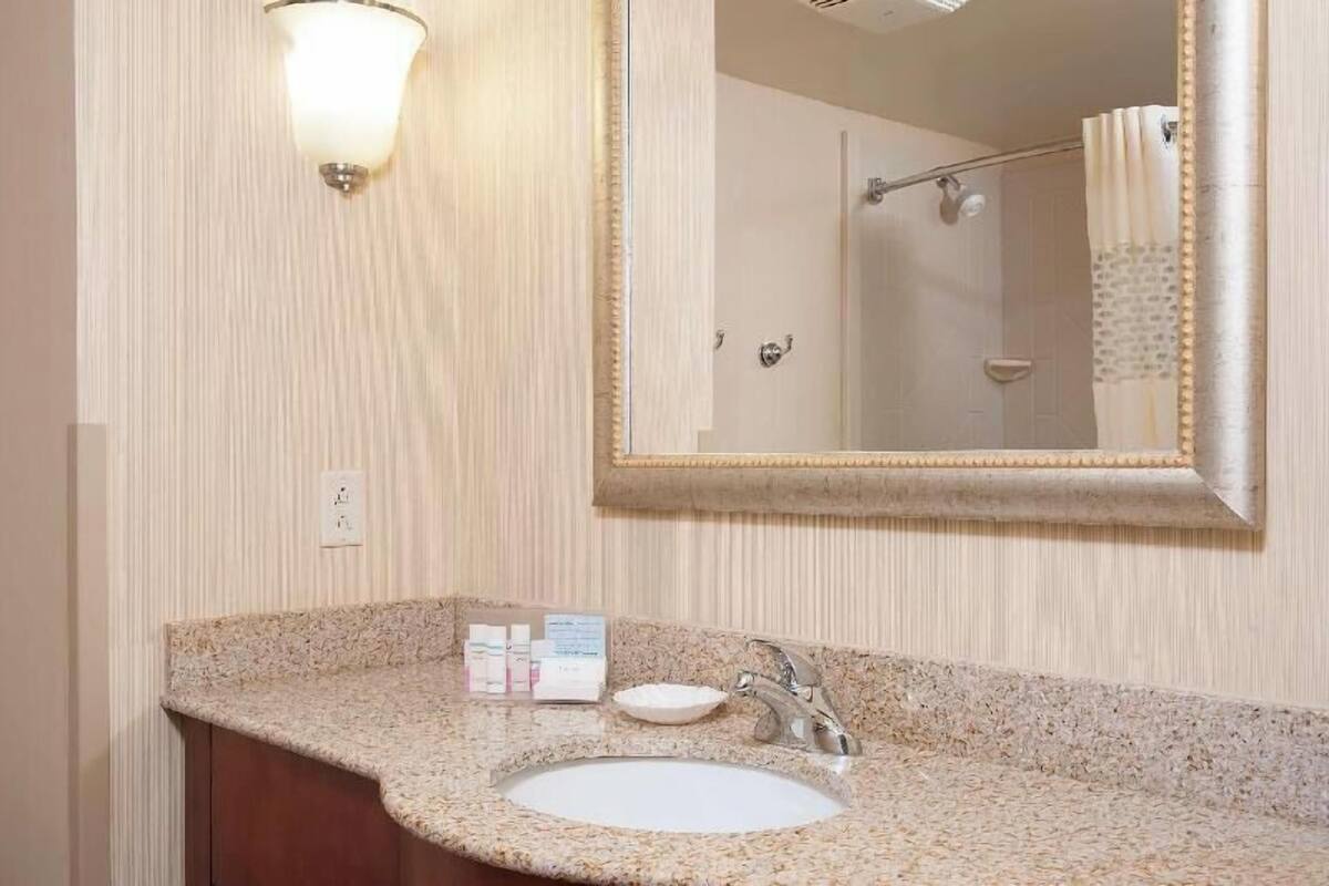 Free toiletries, hair dryer, towels