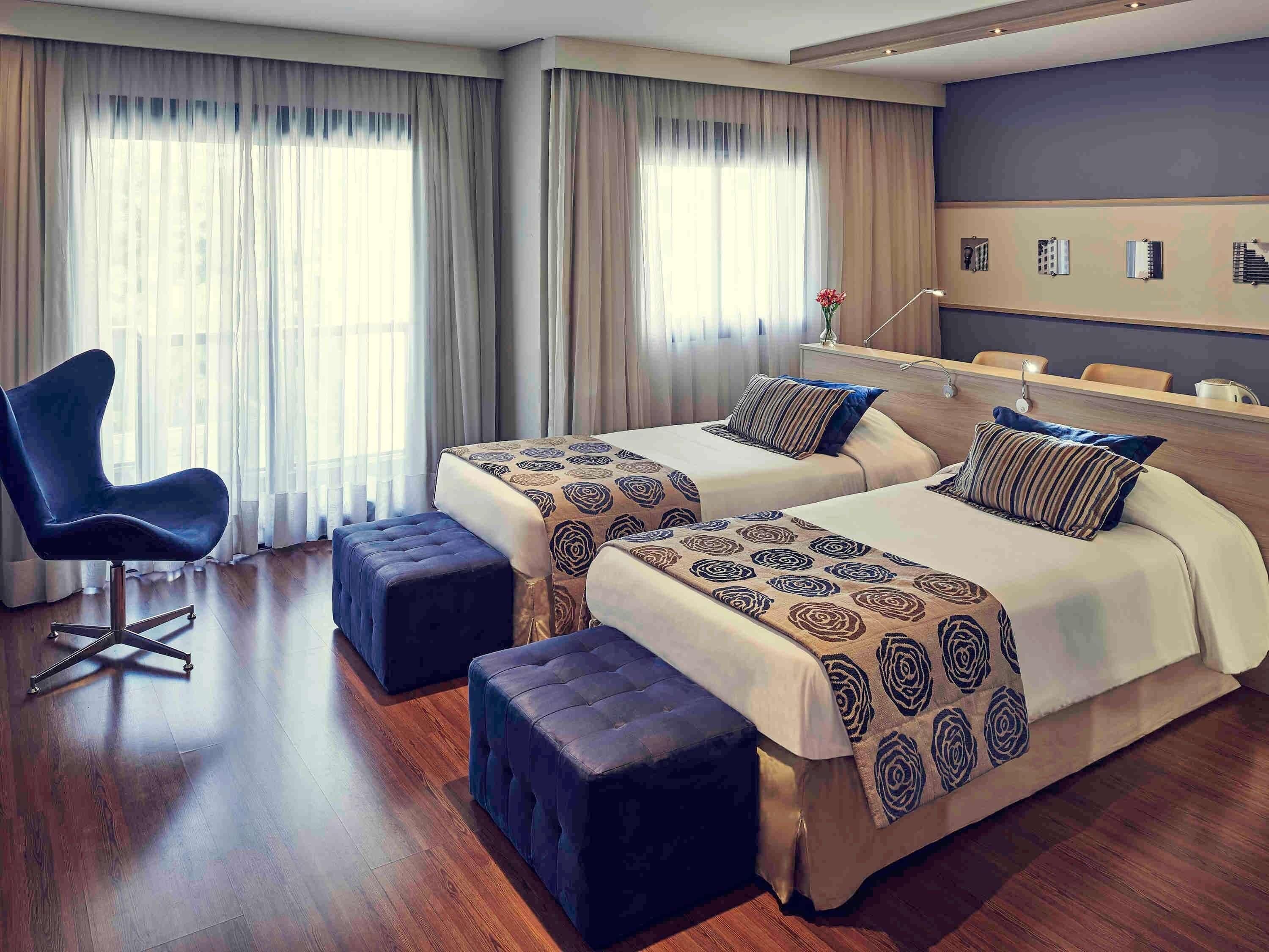 標準雙床房, 2 張單人床 | 低過敏寢具、迷你吧、客房內保險箱、書桌