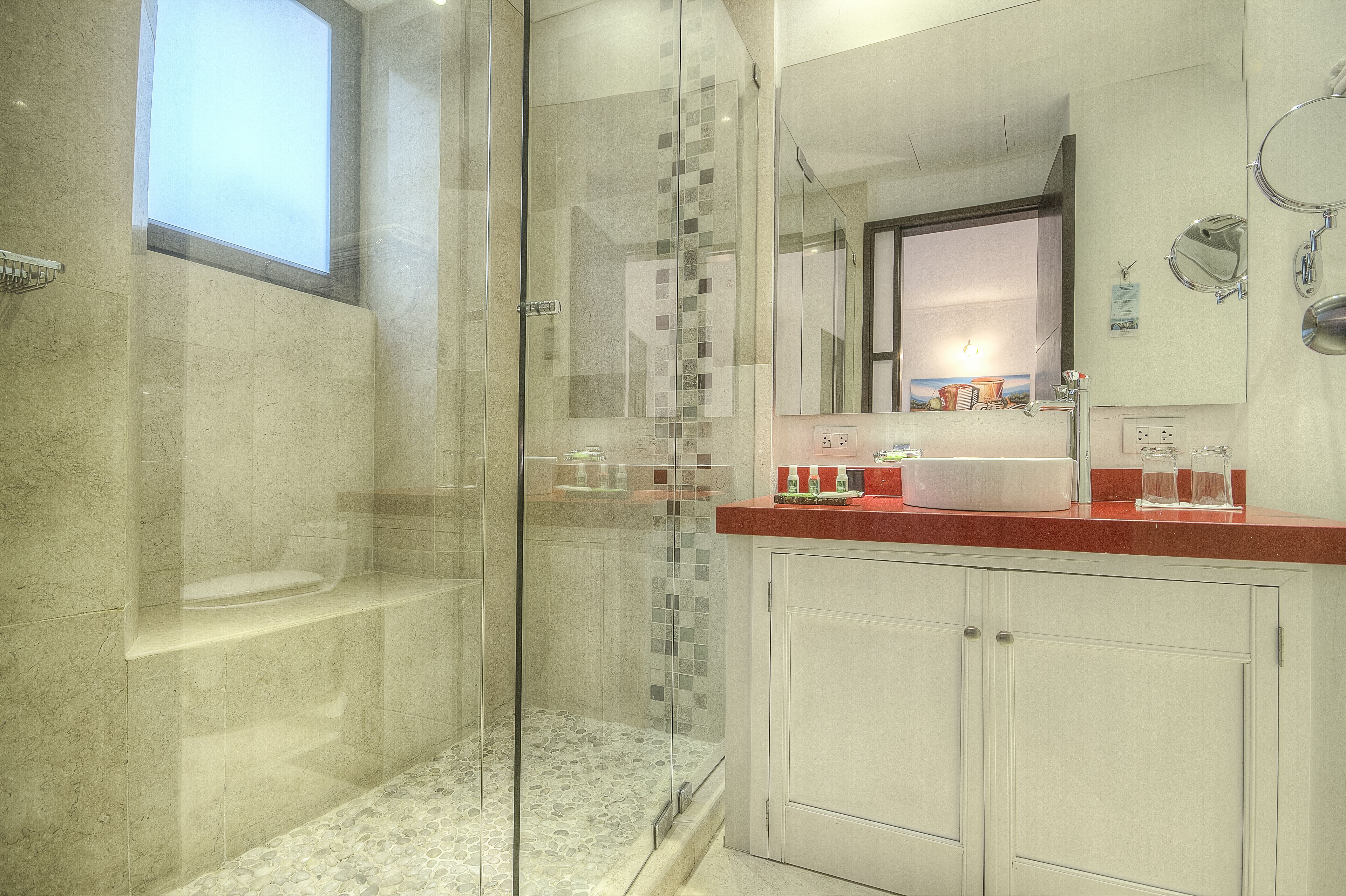 standard double room, 2 single beds | bathroom | shower, free toiletries, hair dryer, towels