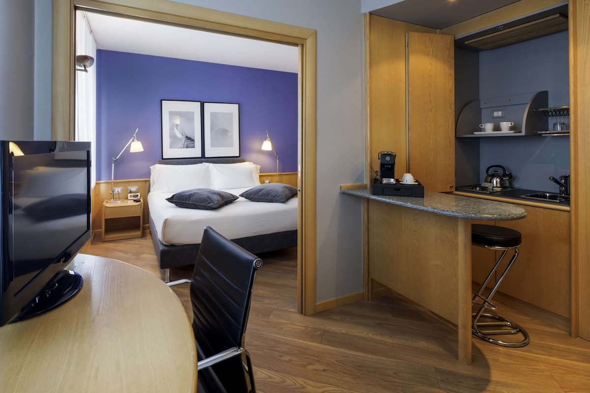 Phòng Suite Executive, nhiều giường, không hút thuốc | 1 phòng ngủ, bộ đồ giường cao cấp, chăn bông, nệm Select Comfort