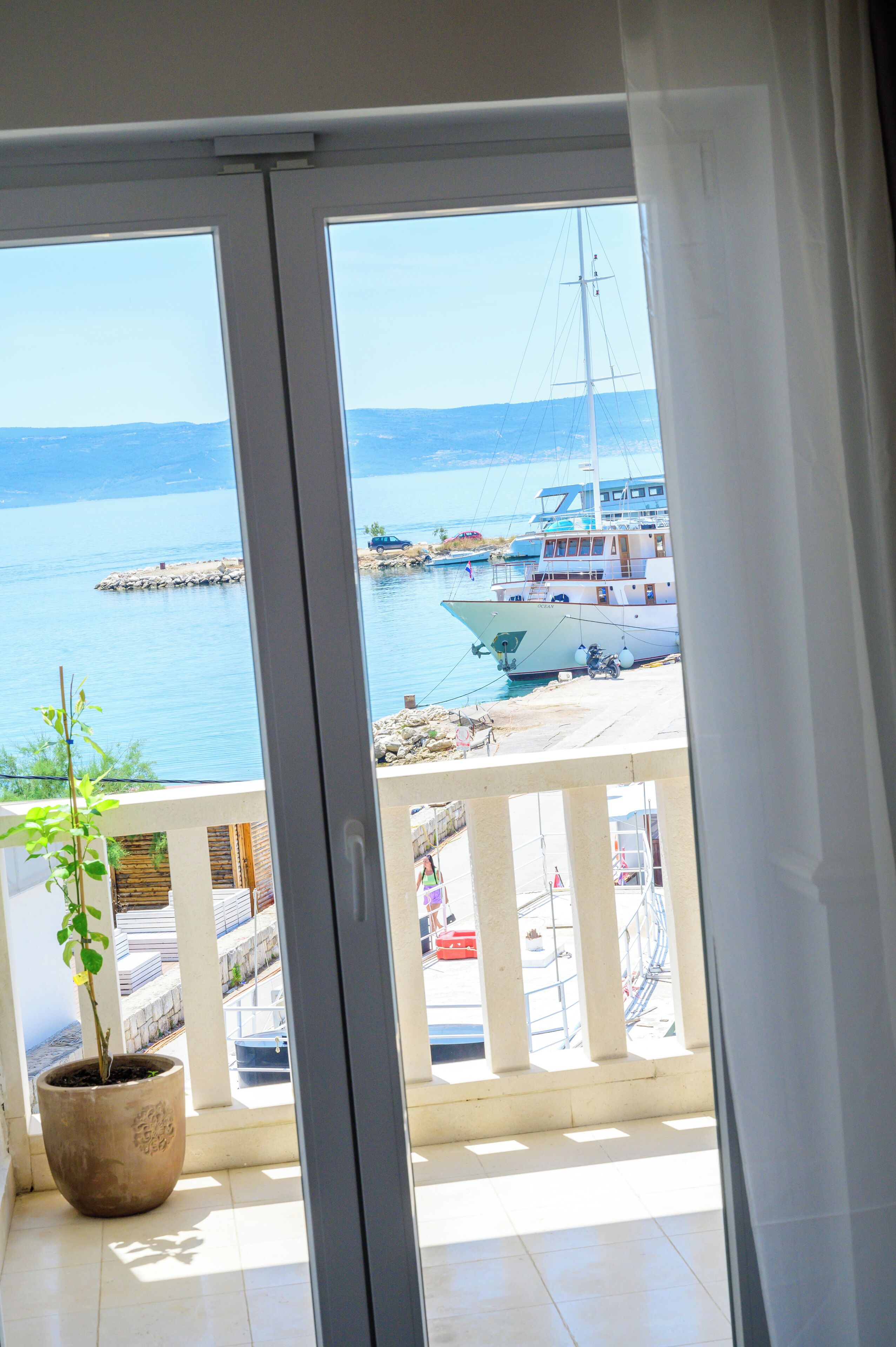 Chambre Double Deluxe, balcon, vue mer | Terrasse/Patio