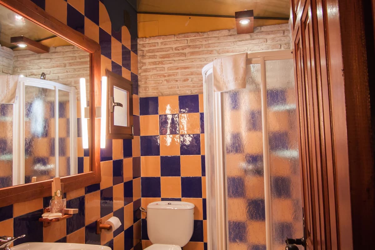 free toiletries, hair dryer, bidet, soap