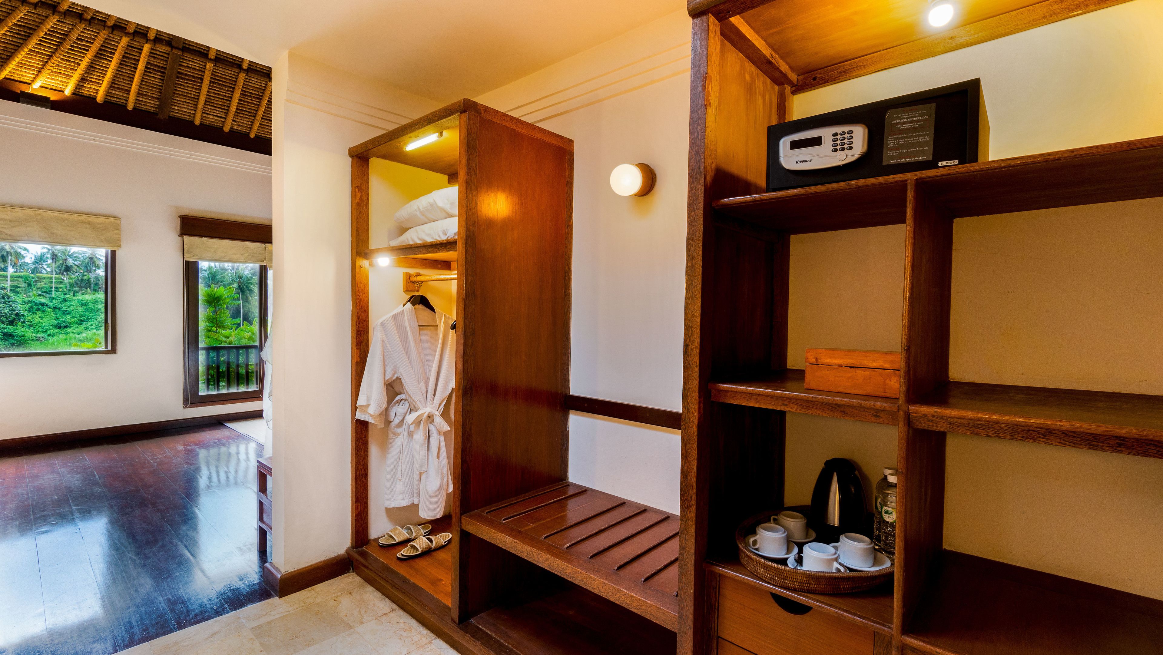 valley view family pool villa | bathroom | separate bathtub and shower, rainfall showerhead, free toiletries