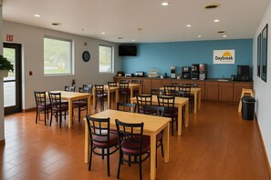 Free daily on-the-go breakfast 