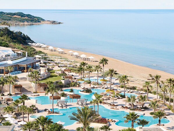 2 outdoor pools, sun loungers - Grecotel La Riviera at Riviera Olympia & Aqua Park (Andravida-Kyllini)